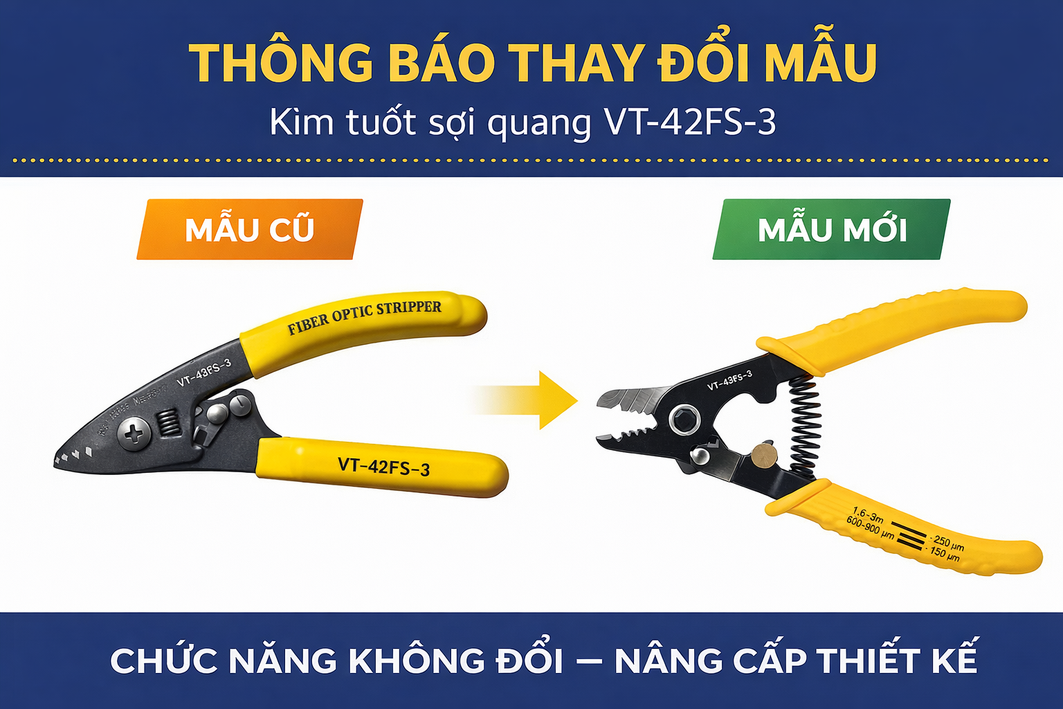 Kìm tuốt sợi quang VT-42FS-3