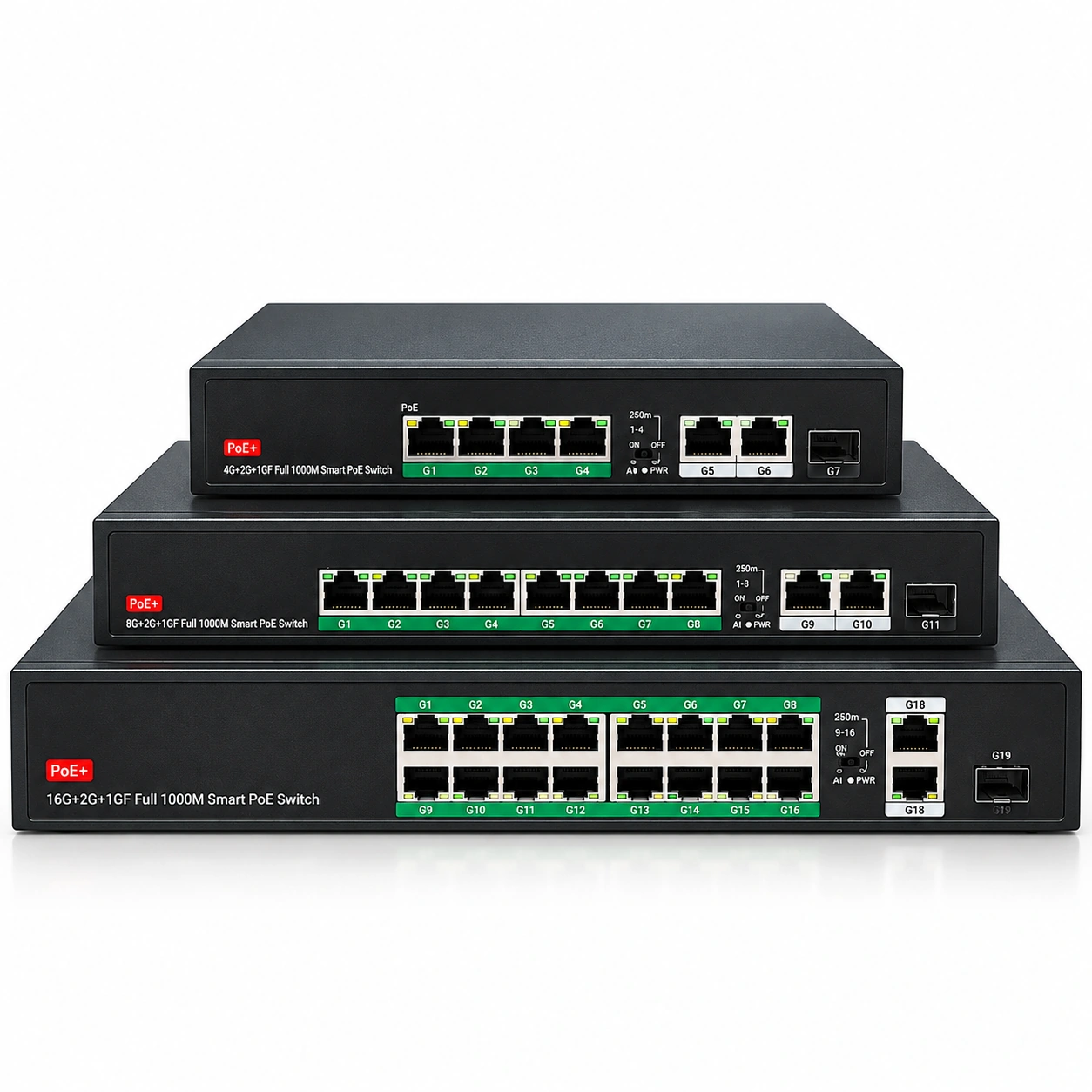 Gigabit PoE Switch 3064PFD, 3108PFD, 3016PFD