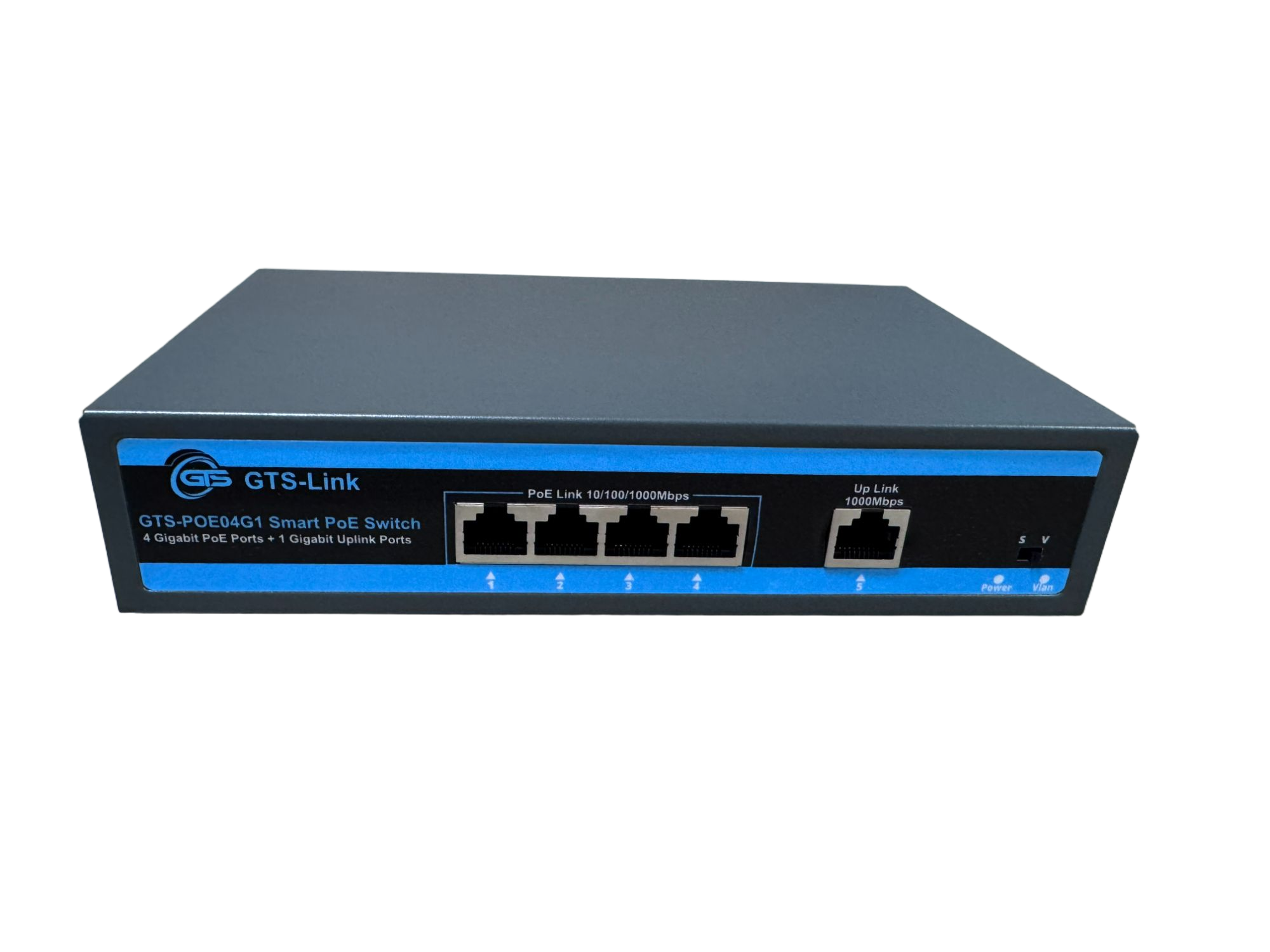 Smart PoE Switch 4 Port Gigabit PoE+ GTS-POE04G1