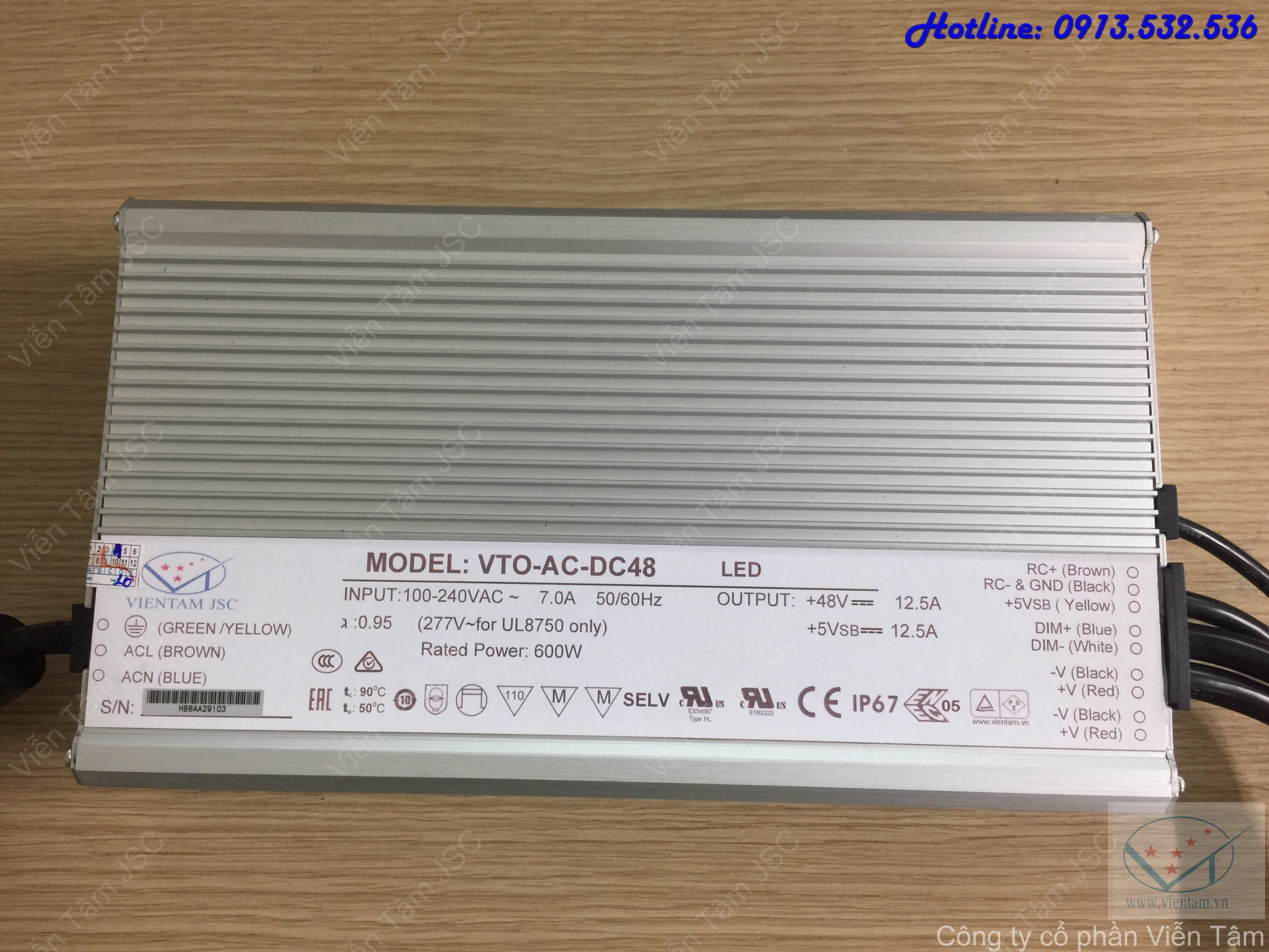 VTO-AC-DC48 Outdoor Power Supply