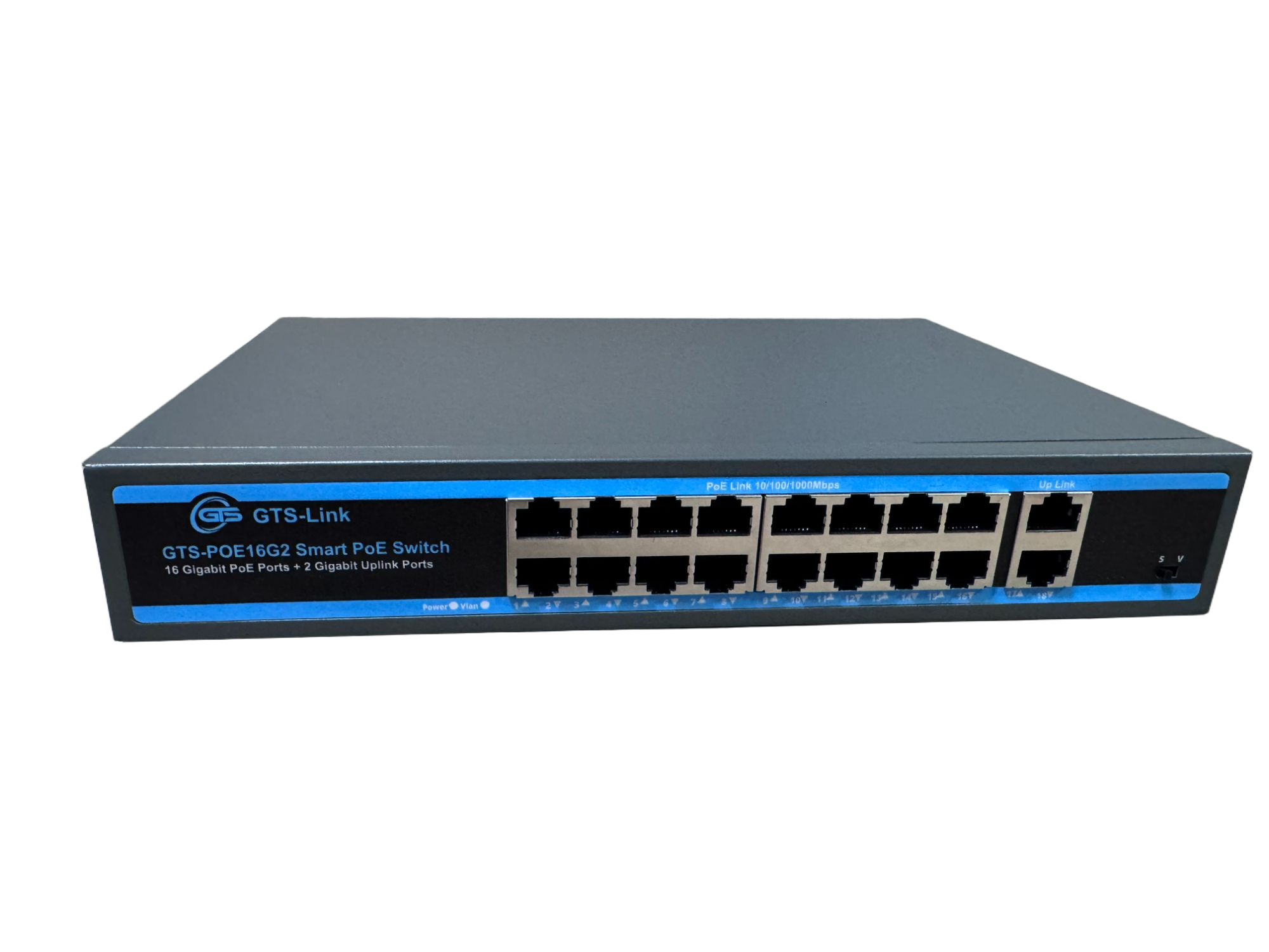 Smart PoE Switch 16 Port Gigabit PoE+ GTS-POE16G2