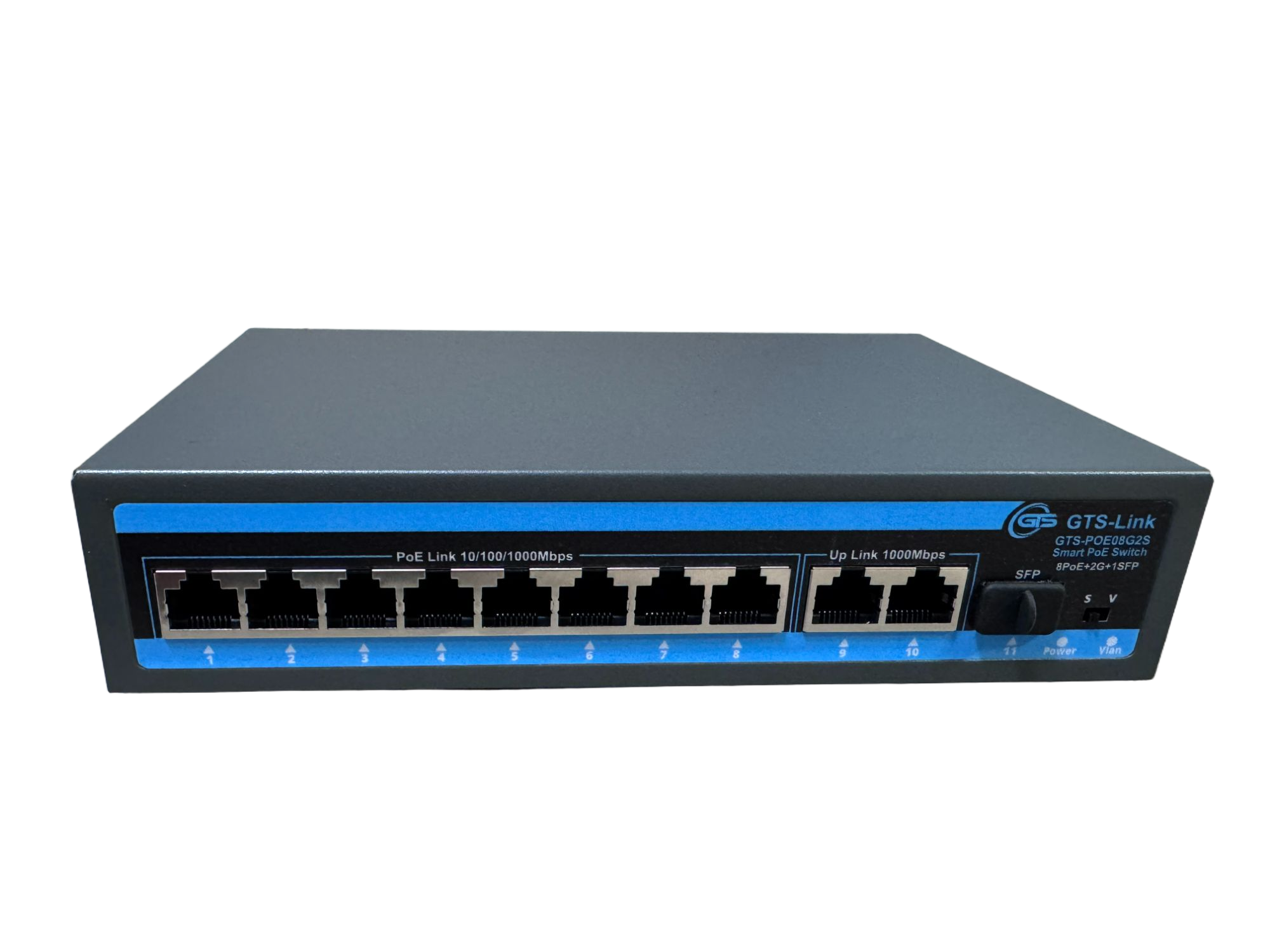 Smart PoE Switch 8 Port Gigabit PoE+ GTS-POE08G2S